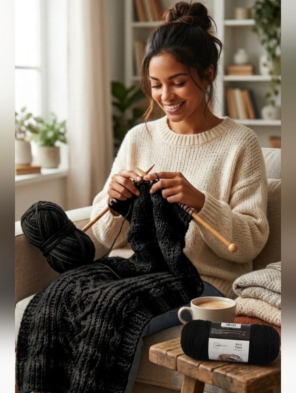 MAINSTAYS Black Yarn